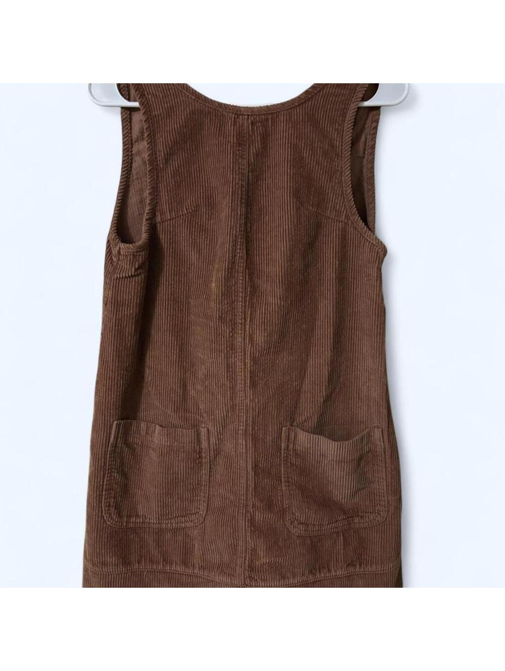 Brown corduroy mini dress 🤎✨